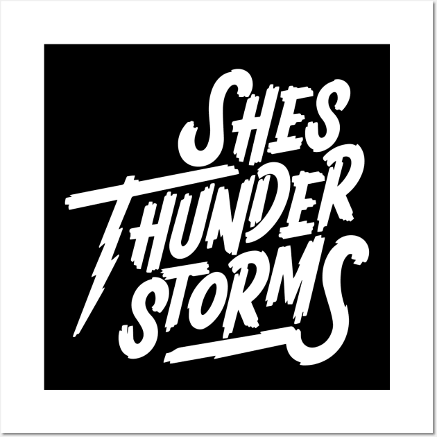 She's Thunderstroms Wall Art by Quynhhuong Nguyen